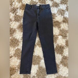 Madewell curvy high-rise skinny jeans black 32